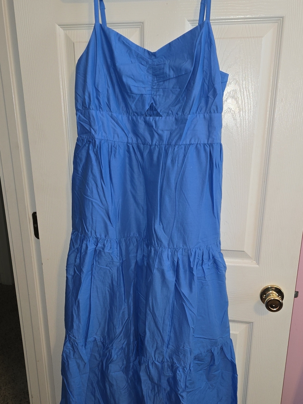 ON·34TH Blue Maxi Dress - Classic‎ V-Neck Silhouette
